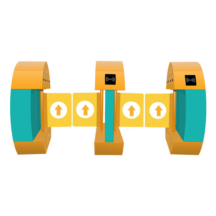 Aman TK Swing Barrier Turnstile Ukuran Kompak Ditarik Warna-warni