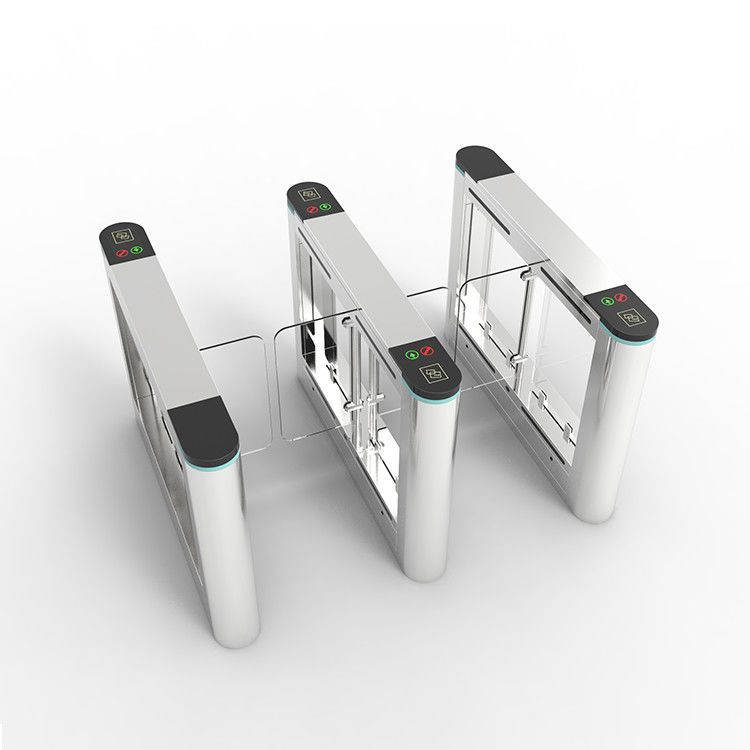 Pintu Keamanan Pintu Putar Setengah Tinggi Luar Ruangan Untuk Sistem Kontrol Akses Biometrik